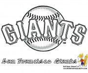 Coloriage Baseball San Francisco Giants