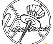 Coloriage Équipe de Baseball New York Yankees
