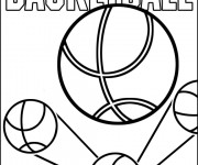 Coloriage et dessins gratuit Basket simple à imprimer