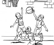 Coloriage Basketball Freestyle