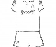 Coloriage T-shirt Football Real Madrid