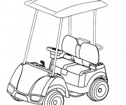 Coloriage et dessins gratuit Voiturette de Golf à imprimer