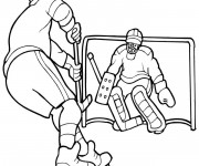 Coloriage et dessins gratuit Hockey stylisé à imprimer