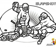 Coloriage et dessins gratuit Hockey sur glace à colorier à imprimer