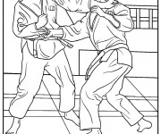 Coloriage Judo Art Martial