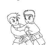 Coloriage Judo et Judokas pour enfant