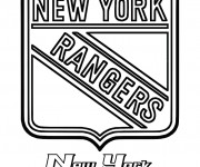 Coloriage et dessins gratuit Équipe de Hockey New York Rangers à imprimer