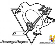 Coloriage et dessins gratuit Equipe de Hockey Pittsburgh Penguins à imprimer