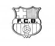 Coloriage et dessins gratuit Foot Barcelone à imprimer