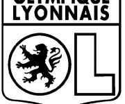Coloriage et dessins gratuit Football Olympique Lyonnais à imprimer