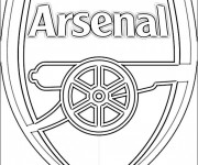 Coloriage et dessins gratuit Logo d'Arsenal à imprimer