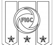 Coloriage Logo de l'équipe d'Italie de football