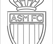 Coloriage Logo de Monaco équipe française