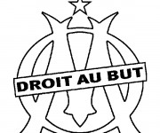 Coloriage et dessins gratuit Logo de Olympique Marseille à imprimer
