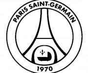 Coloriage et dessins gratuit Logo PSG à imprimer