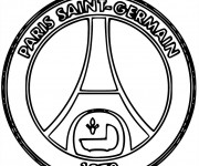 Coloriage Logo PSG De foot Français