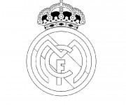 Coloriage et dessins gratuit Logo Real Madrid à imprimer