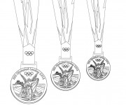 Coloriage Des Médailles des Jeux Olympiques