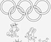 Coloriage et dessins gratuit Jeux Olympiques Sochi à imprimer