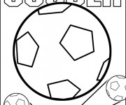 Coloriage Soccer et Ballon