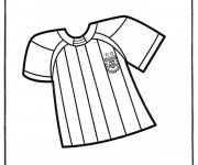 Coloriage Soccer T Shirt d'Argentine