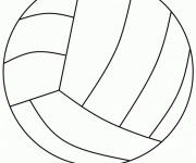 Coloriage Le Ballon de Volley