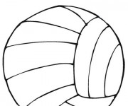 Coloriage et dessins gratuit Sport de Volleyball à imprimer