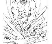 Coloriage et dessins gratuit Avengers Hulk démolisseur à imprimer