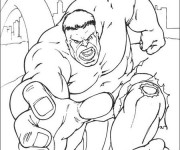 Coloriage et dessins gratuit Avengers Hulk Film à imprimer