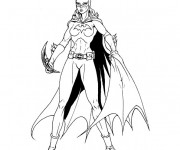 Coloriage et dessins gratuit Batgirl en couleur à imprimer