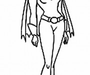 Coloriage et dessins gratuit Batgirl magique à imprimer