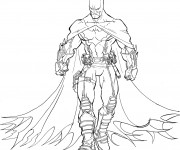 Coloriage et dessins gratuit Batman Superhéro à imprimer
