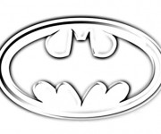 Coloriage et dessins gratuit Logo Batman à imprimer