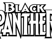 Coloriage Black Panther logo