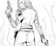 Coloriage Black Widow imprimable