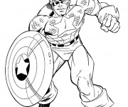 Coloriage Captain America à colorier