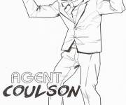 Coloriage Agent Coulson Captain Marvel