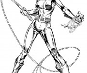 Coloriage et dessins gratuit Catwoman en couleur à imprimer