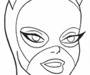 Coloriage Le Masque de Catwoman