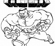 Coloriage et dessins gratuit Hulk en couleur à imprimer