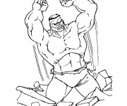 Coloriage et dessins gratuit Hulk en ligne à imprimer