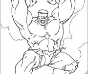 Coloriage et dessins gratuit Hulk simple à imprimer
