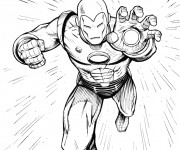 Coloriage et dessins gratuit Iron Man en ligne à imprimer
