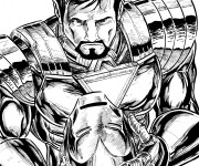 Coloriage et dessins gratuit Iron Man en vecteur à imprimer