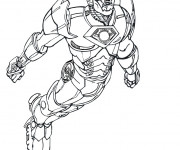 Coloriage et dessins gratuit Iron Man  le super héro à imprimer