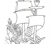 Coloriage et dessins gratuit Jack et les Pirates couleur à imprimer