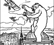 Coloriage et dessins gratuit King Kong à colorier à imprimer