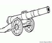 Coloriage et dessins gratuit Cannon Pirate à imprimer