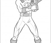 Coloriage et dessins gratuit Power Rangers Megazord à imprimer