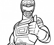 Coloriage Red Turbo Ranger